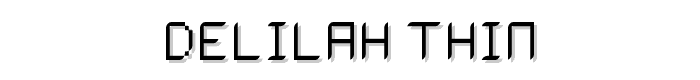 Delilah Thin font